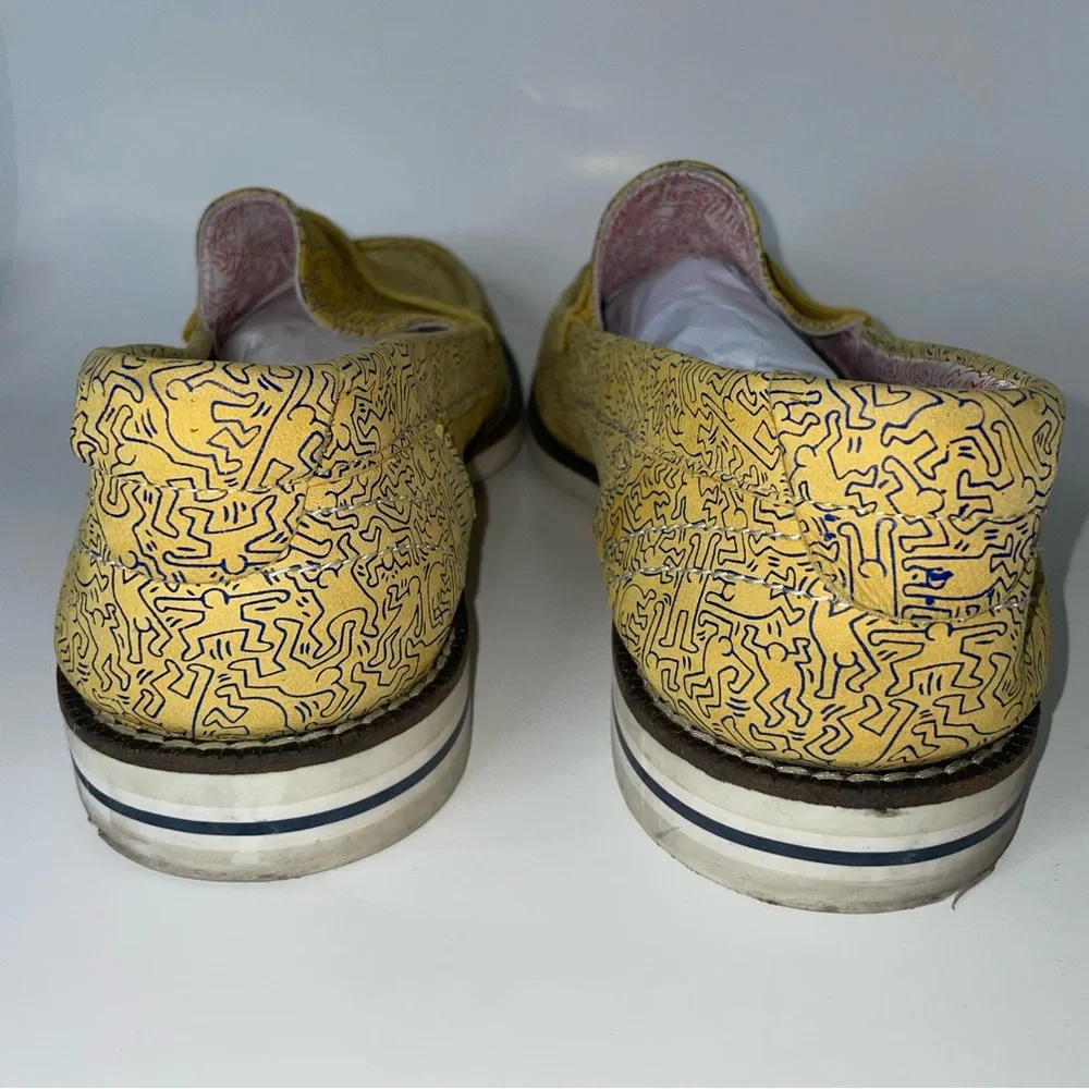 Yellow Patterned Loafers - Picture 6 of 13
